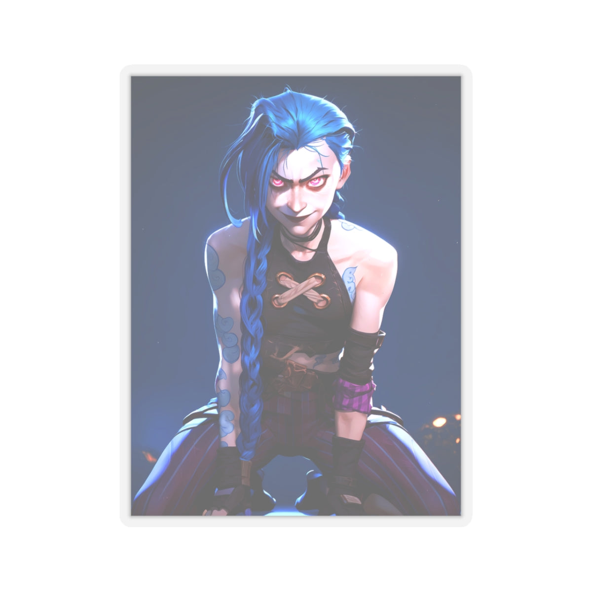 Jinx - Arcane - Anime Stickers-1195 - Kiss-Cut Stickers