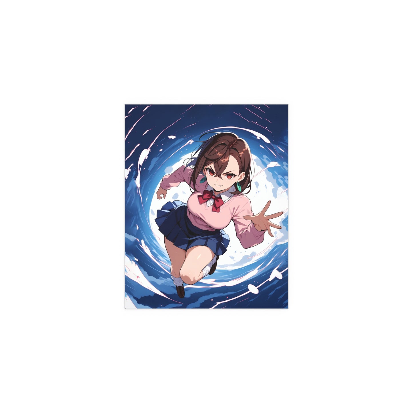 Momo Ayase - DanDaDan - Indoor and Outdoor Silk Posters
