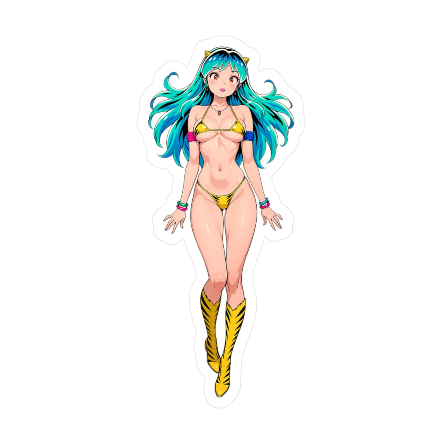 Lum001 - Urusei Yatsura - Anime Waifu DieCut Stickers