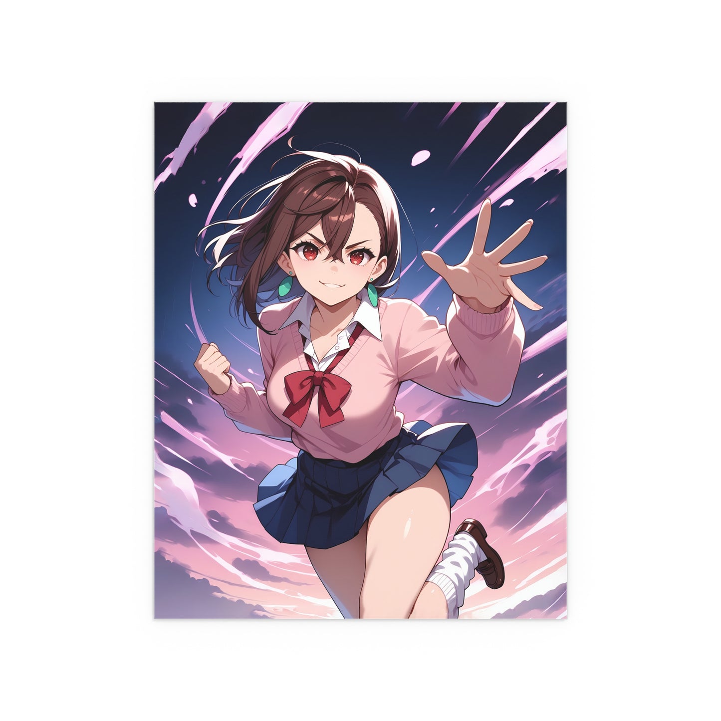 Momo Ayase - DanDaDan - Indoor and Outdoor Silk Posters