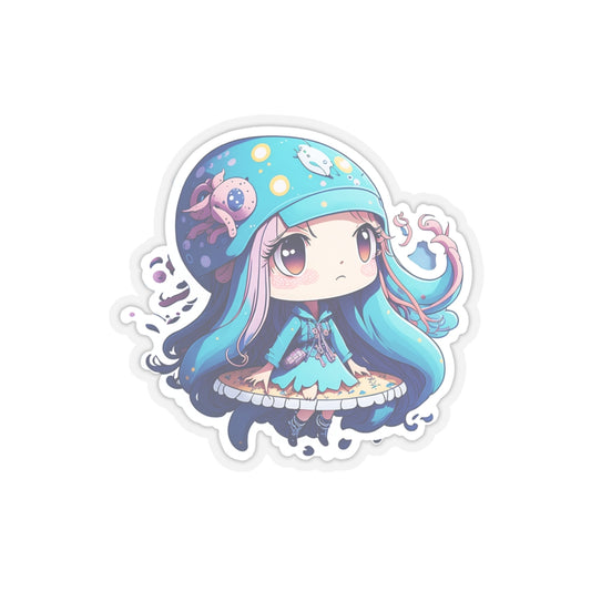 Squid Girl 002 Kiss-Cut Stickers