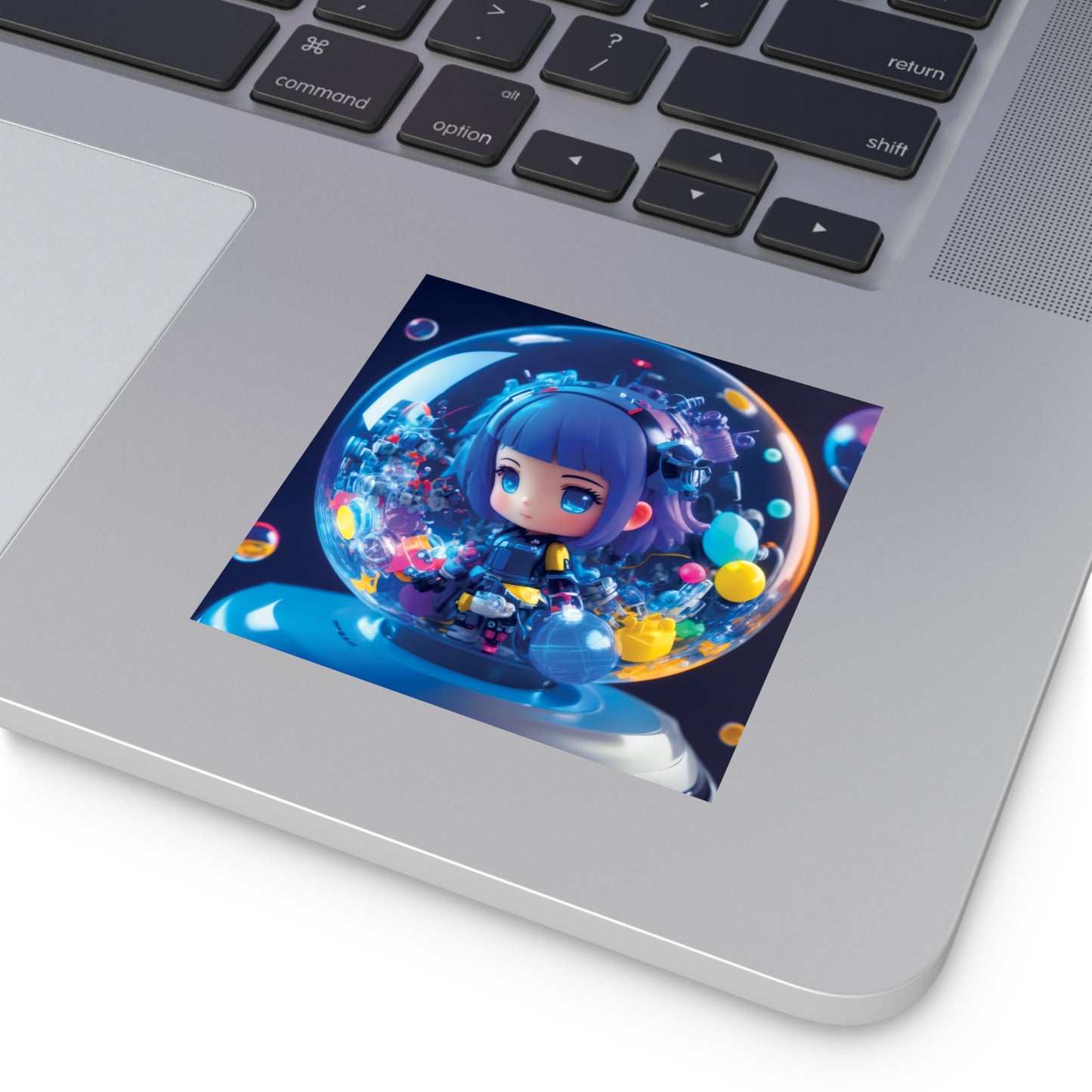 Kawaii Bubble011 - Square Vinyl Stickers