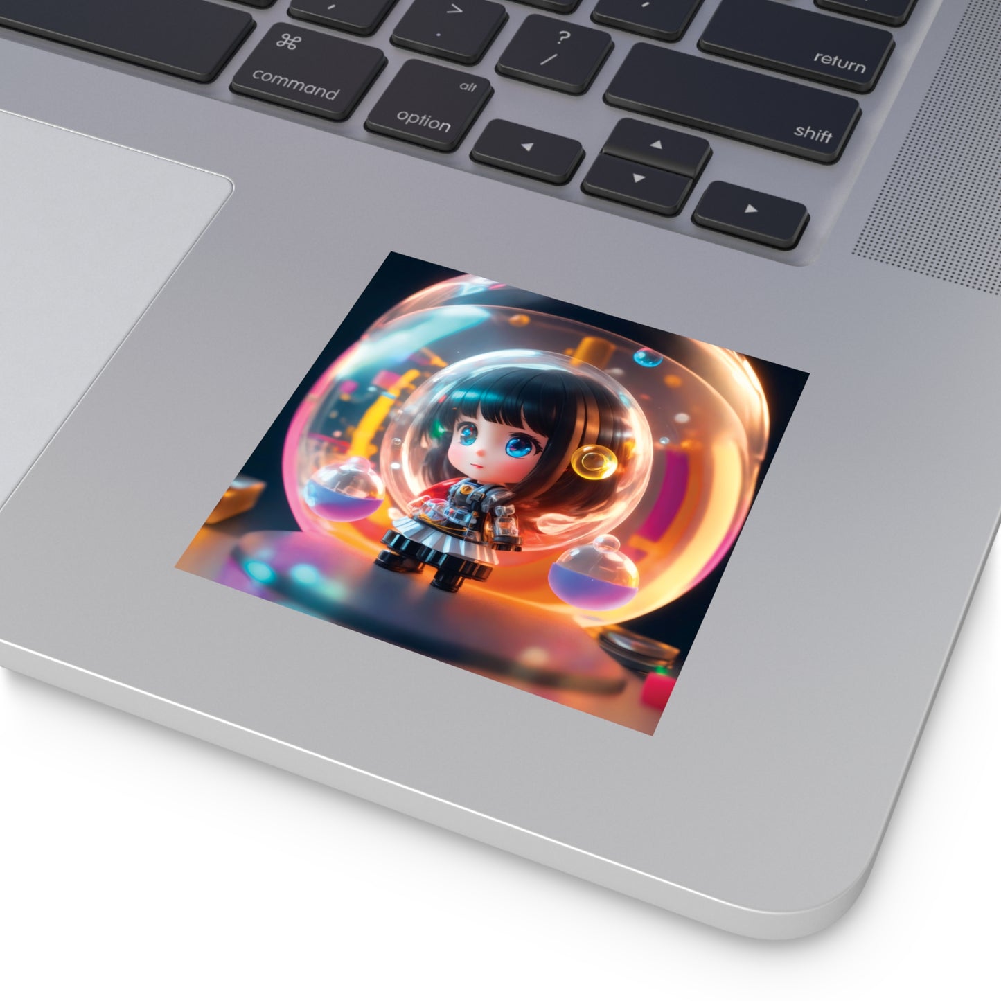 Kawaii Bubble010 - Square Vinyl Stickers
