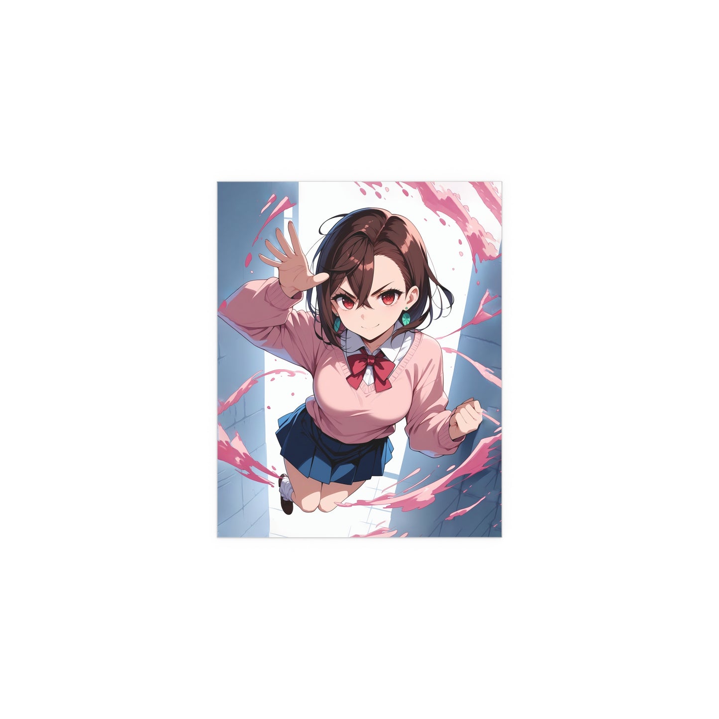 Momo Ayase - DanDaDan - Indoor and Outdoor Silk Posters