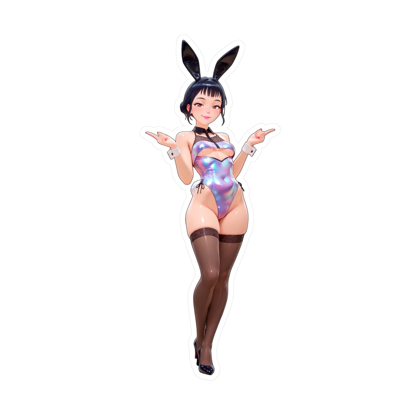 Bunny Girl-Zoey002  Vinyl Sticker - Kiss-Cut Vinyl Decals - AdehnoryGifts