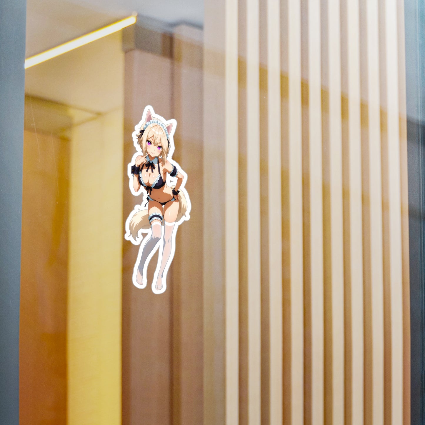 Neko Maid001 - Anime Waifu DieCut Stickers