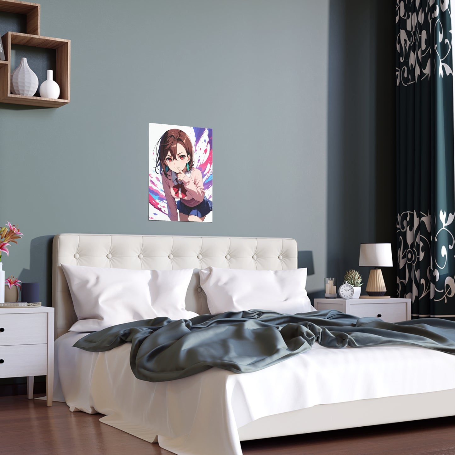Momo Ayase - DanDaDan - Indoor and Outdoor Silk Posters