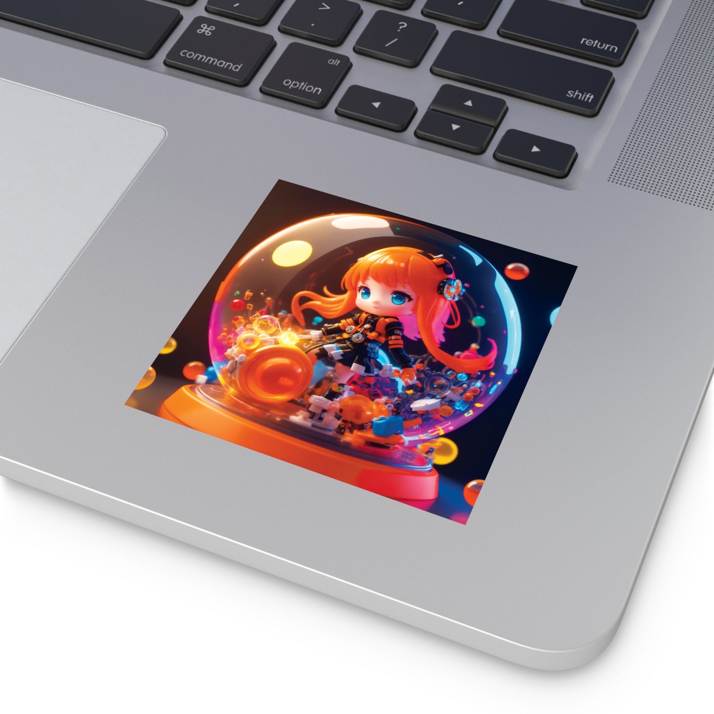 Kawaii Bubble015 - Square Vinyl Stickers
