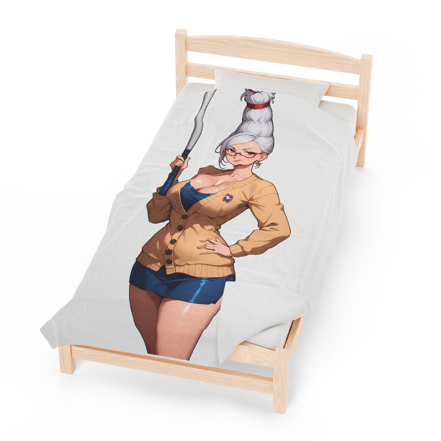 Seiko Ayase Anime Waifu - Verticle - Velveteen Plush Blanket