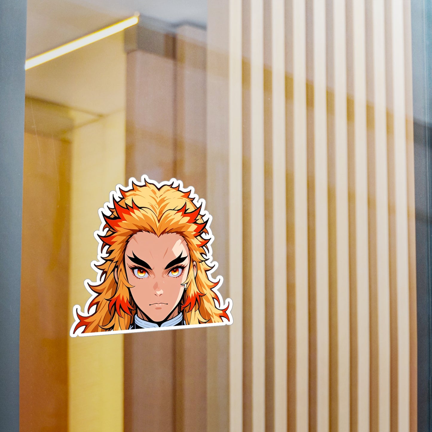 Kyojuro001 Peeker - Demon Slayer Husbando - Kiss-Cut Vinyl Decals