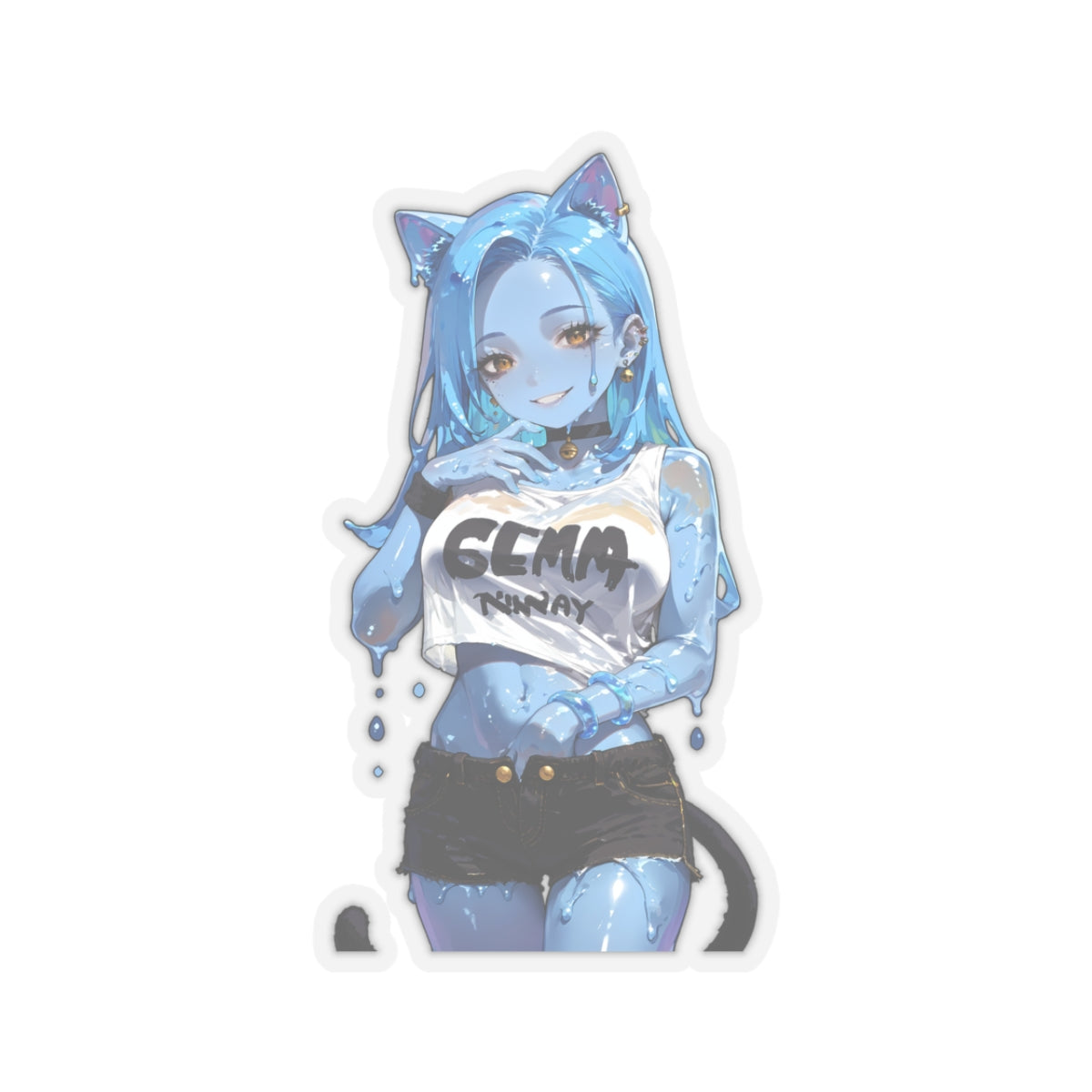 Window Decals030 - Slime Girl015 - Kiss-Cut Stickers