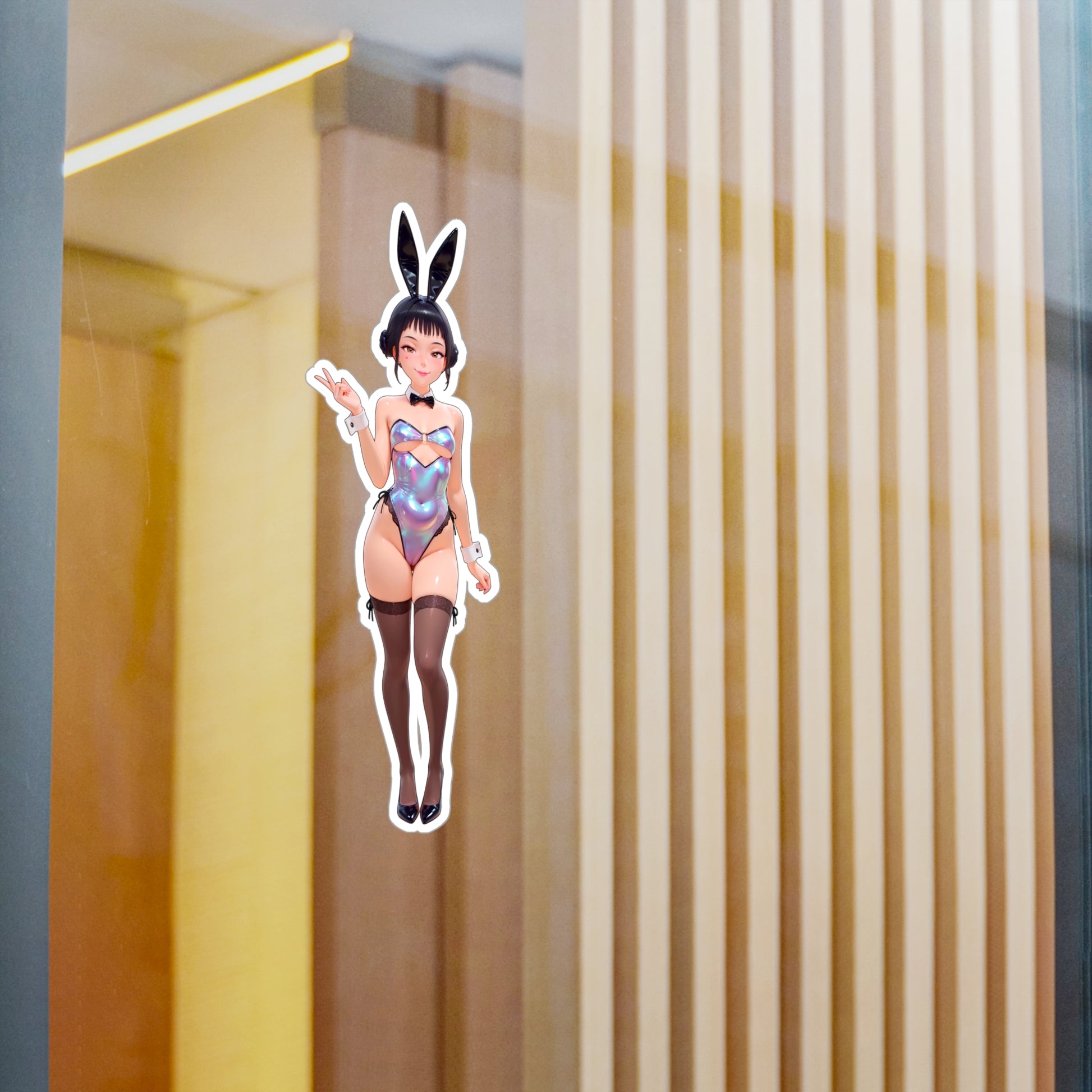 Bunny Girl-Zoey001  Vinyl Sticker - Kiss-Cut Vinyl Decals - AdehnoryGifts