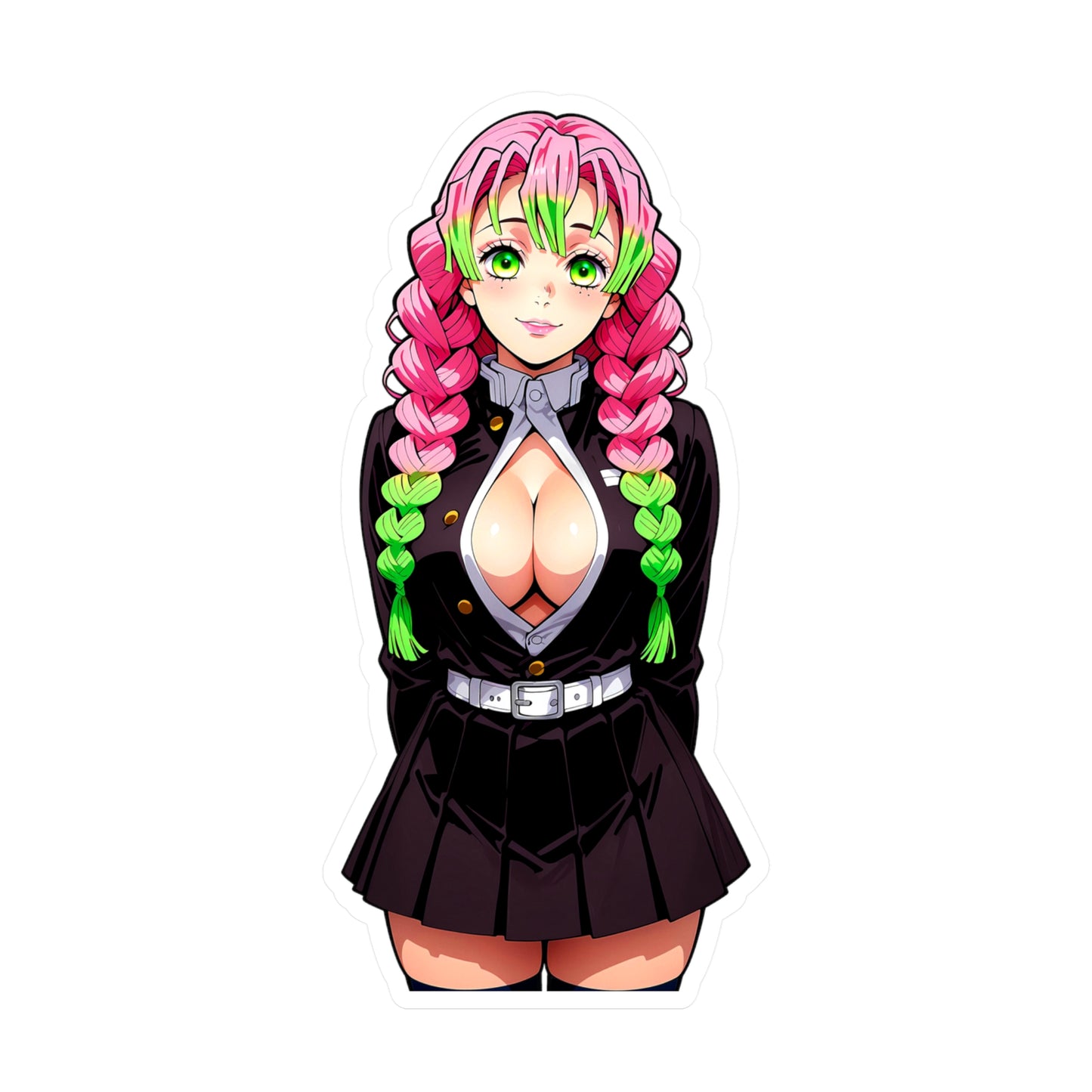 Mitsuri Kanroji - Demon Slayer Waifu - Kiss-Cut Vinyl Decals
