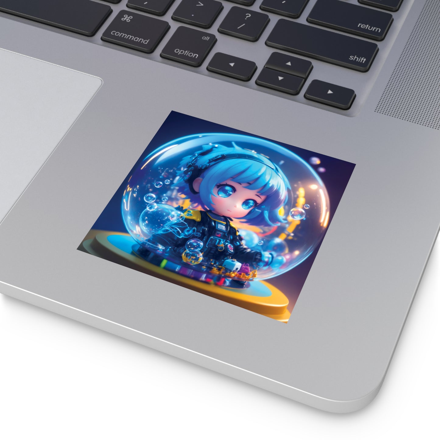 Kawaii Bubble012 - Square Vinyl Stickers