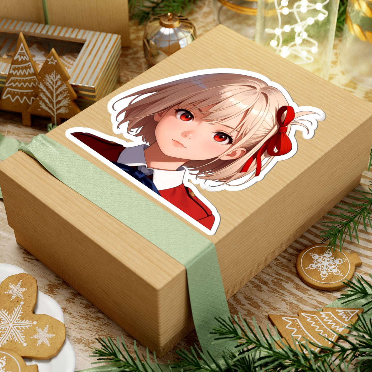 Anime Peeker Stickers021 - Chisato Nishikigi Lycoris Recoil