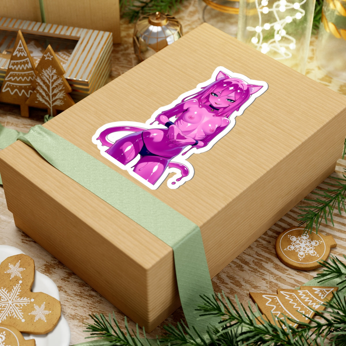 Window Decals1383 - Slime Girl - NSFW - Kiss-Cut Stickers