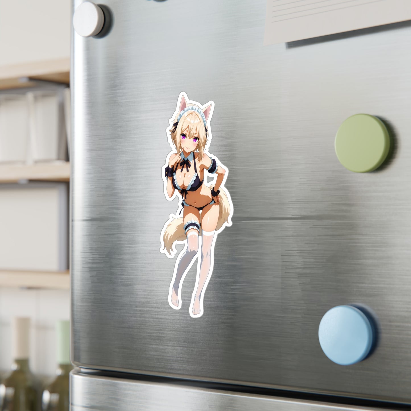 Neko Maid001 - Anime Waifu DieCut Stickers