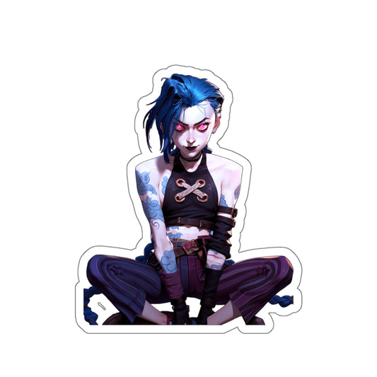 Window Decals - Jinx - Arcane003 - Kiss-Cut Stickers