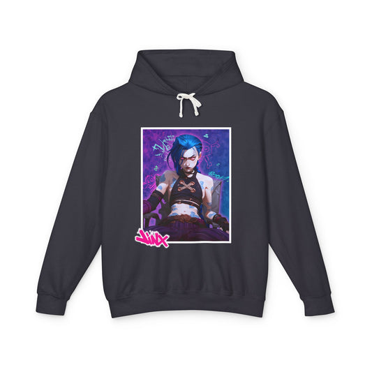 Jinx002 - Unisex Lightweight Hooded Sweatshirt