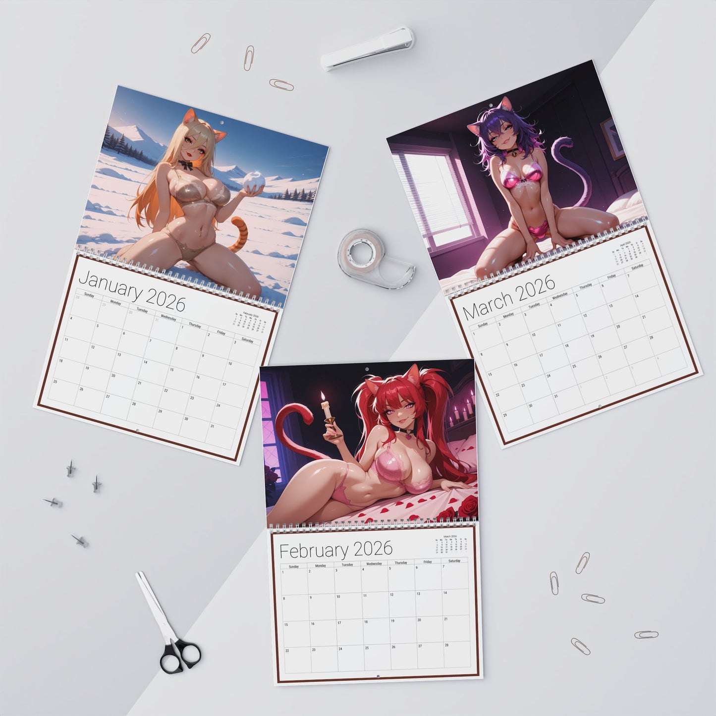 2026 Neko Girl Calendar Vol. 3