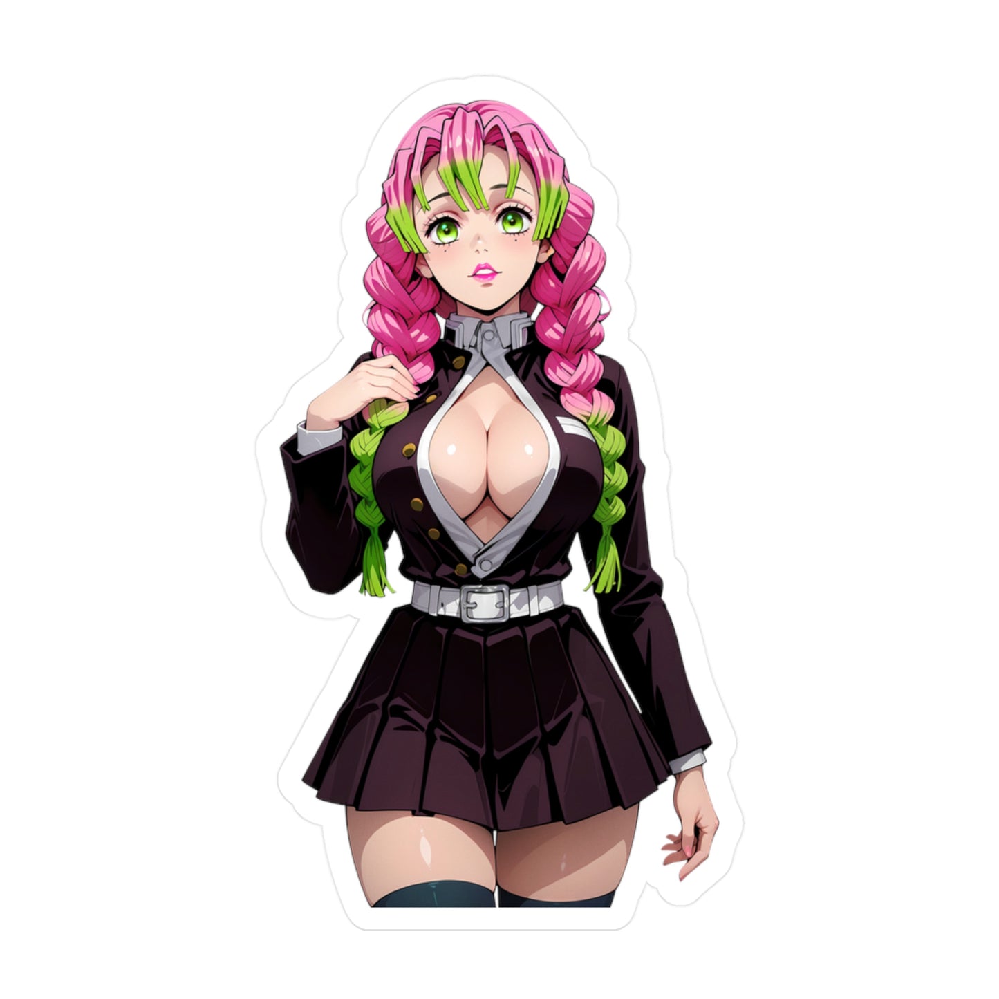 Mitsuri Kanroji002 - Demon Slayer Waifu - Kiss-Cut Vinyl Decals