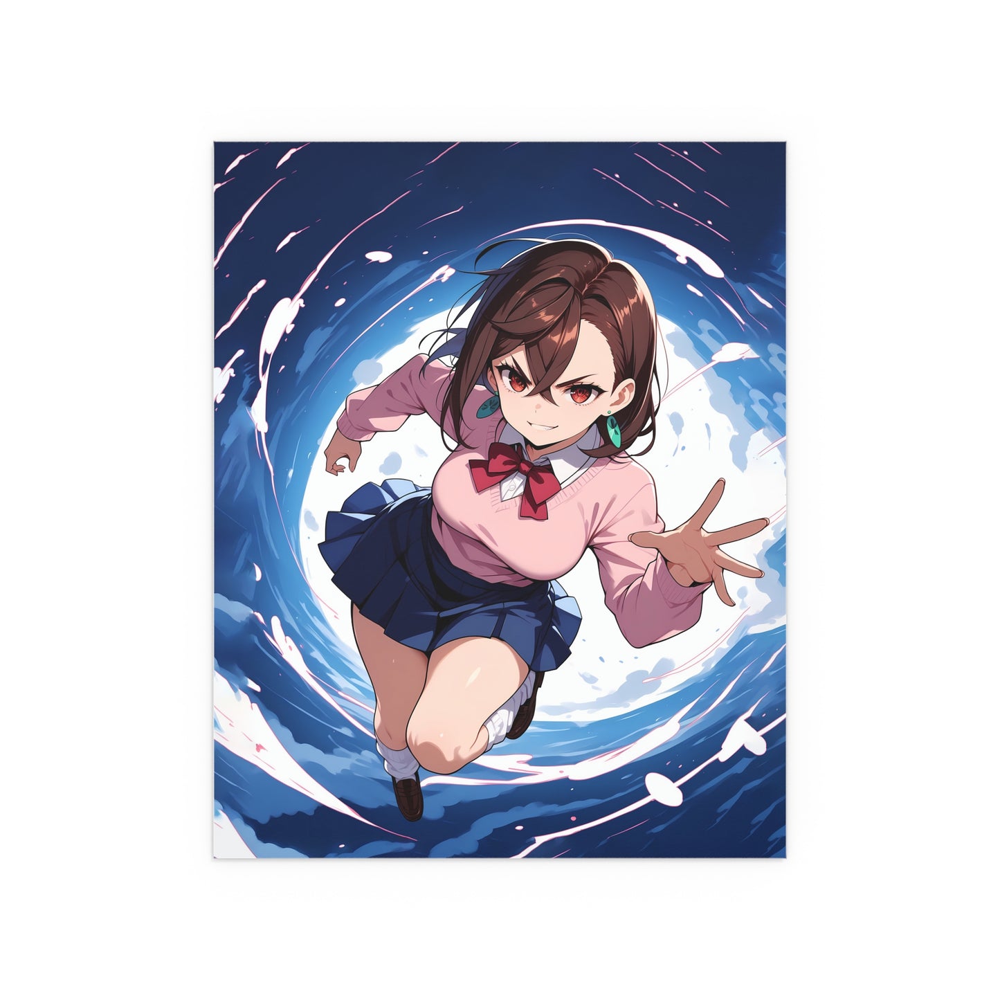 Momo Ayase - DanDaDan - Indoor and Outdoor Silk Posters