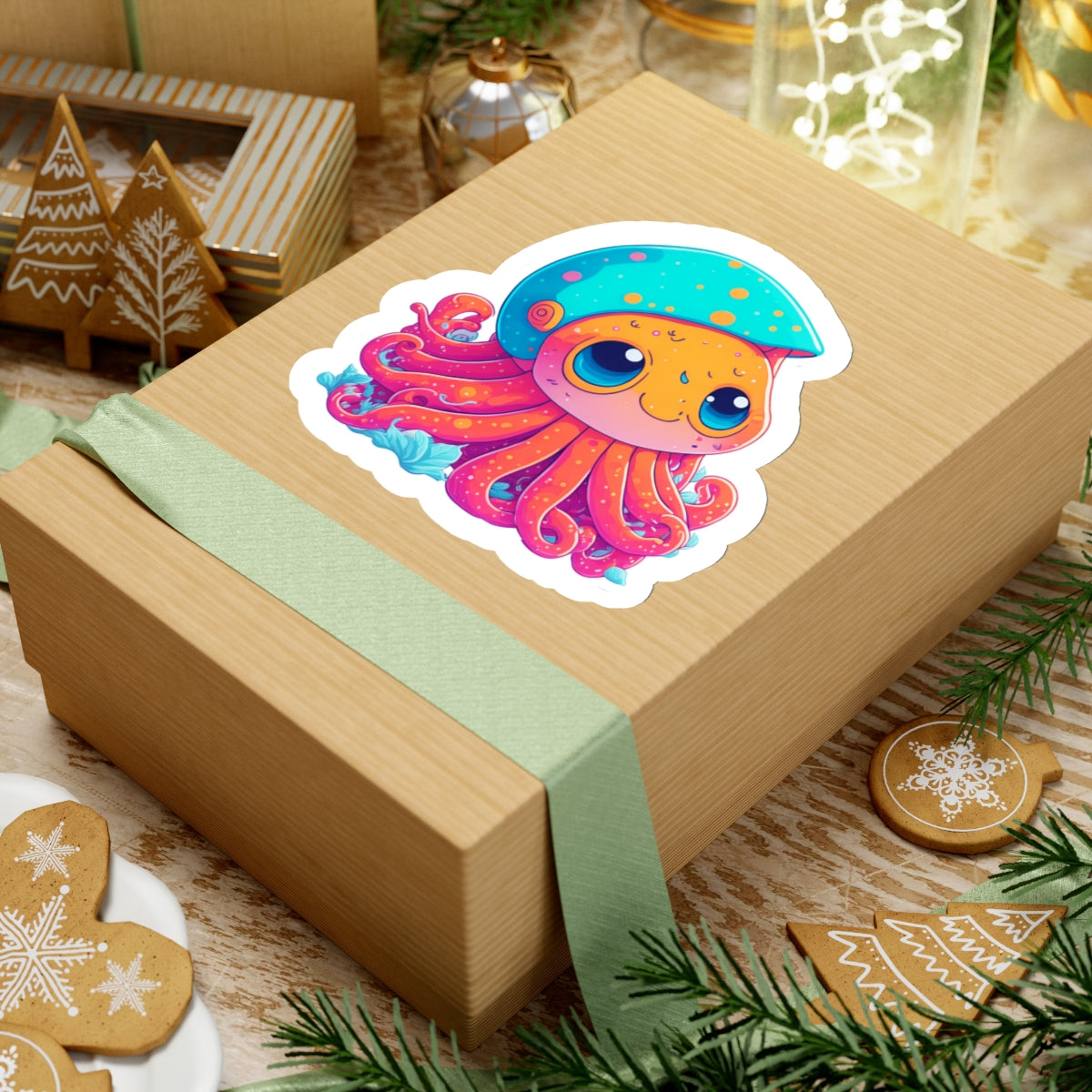 Octopuss 001 Kiss-Cut Stickers