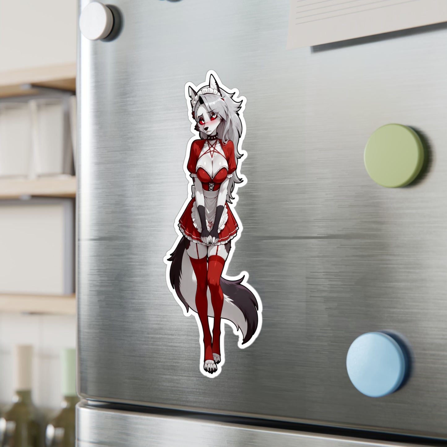 Loona HellHound Maid Waifu002 - XL Sticker
