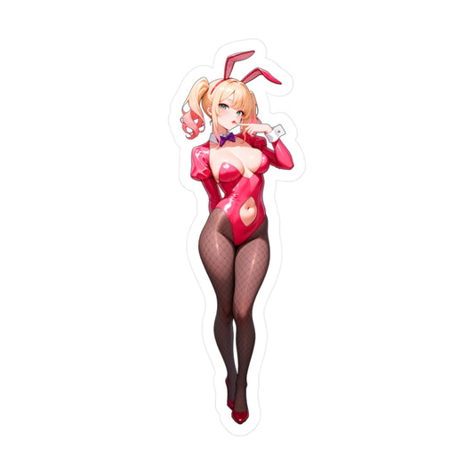 Bunny Girl-002  Vinyl Sticker - Kiss-Cut Vinyl Decals - AdehnoryGifts