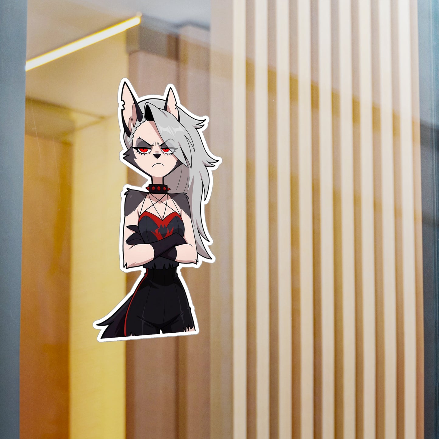 Chibi HellHound001 - Anime Waifu DieCut Stickers