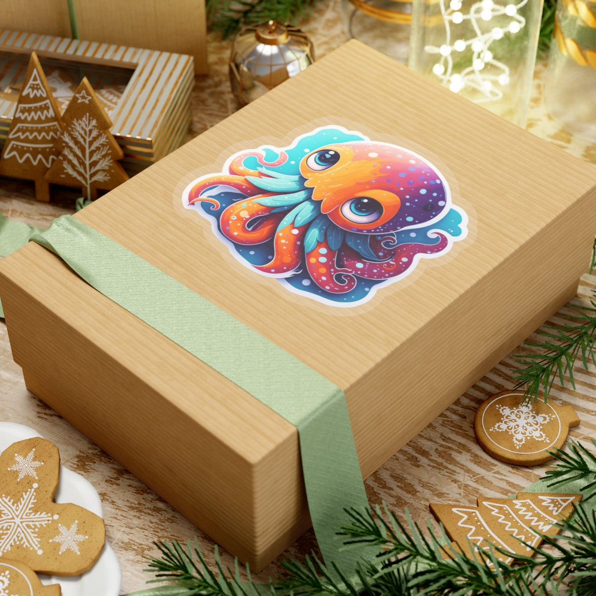 Octopus 002 Kiss-Cut Stickers