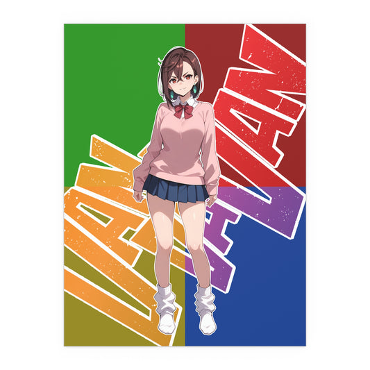 Momo Ayase - DanDaDan - Indoor and Outdoor Silk Posters