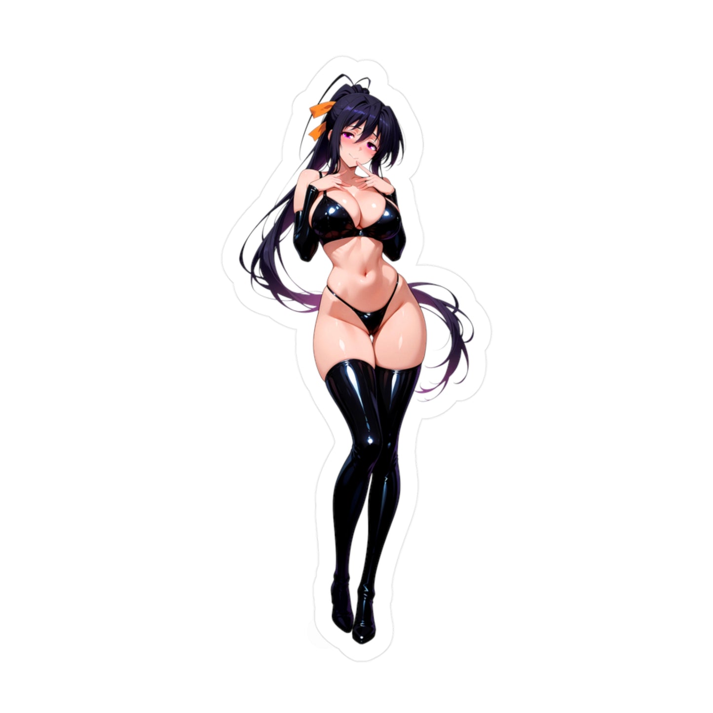 Akeno002b - Anime Waifu DieCut Stickers