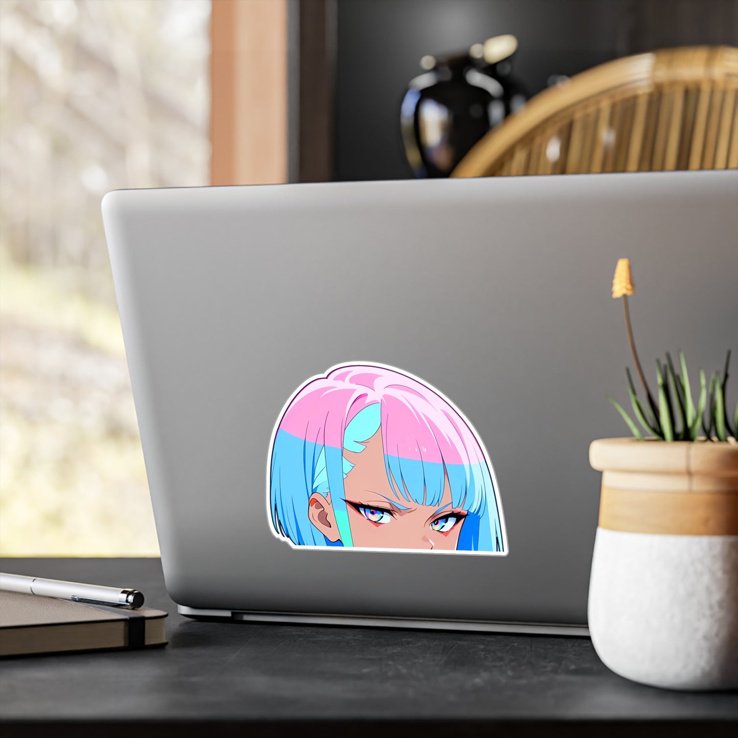 Lucy001 - CyberPunk EdgeRunners Peeker - Kiss-Cut Vinyl Decals