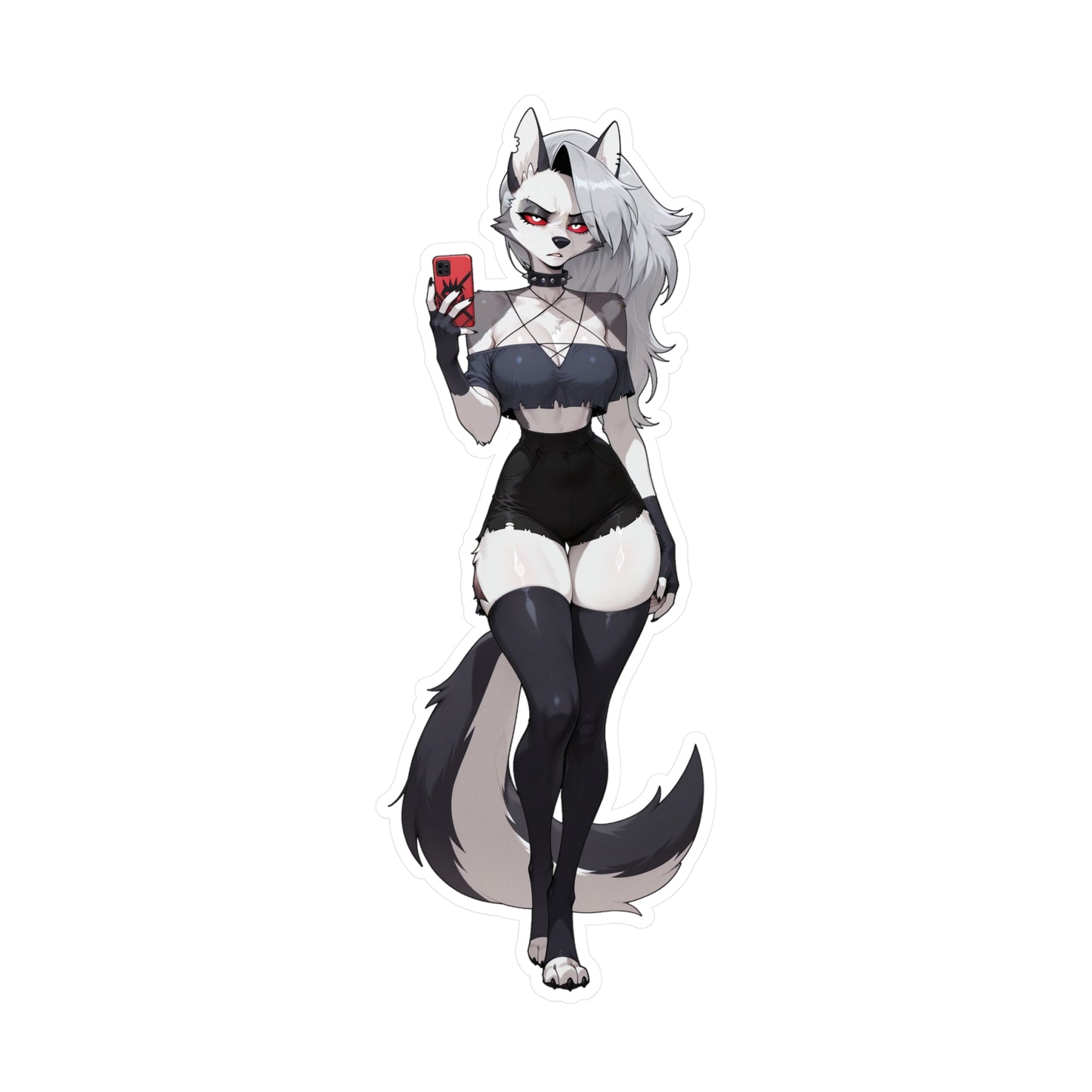 Loona HellHound Waifu - XL Sticker