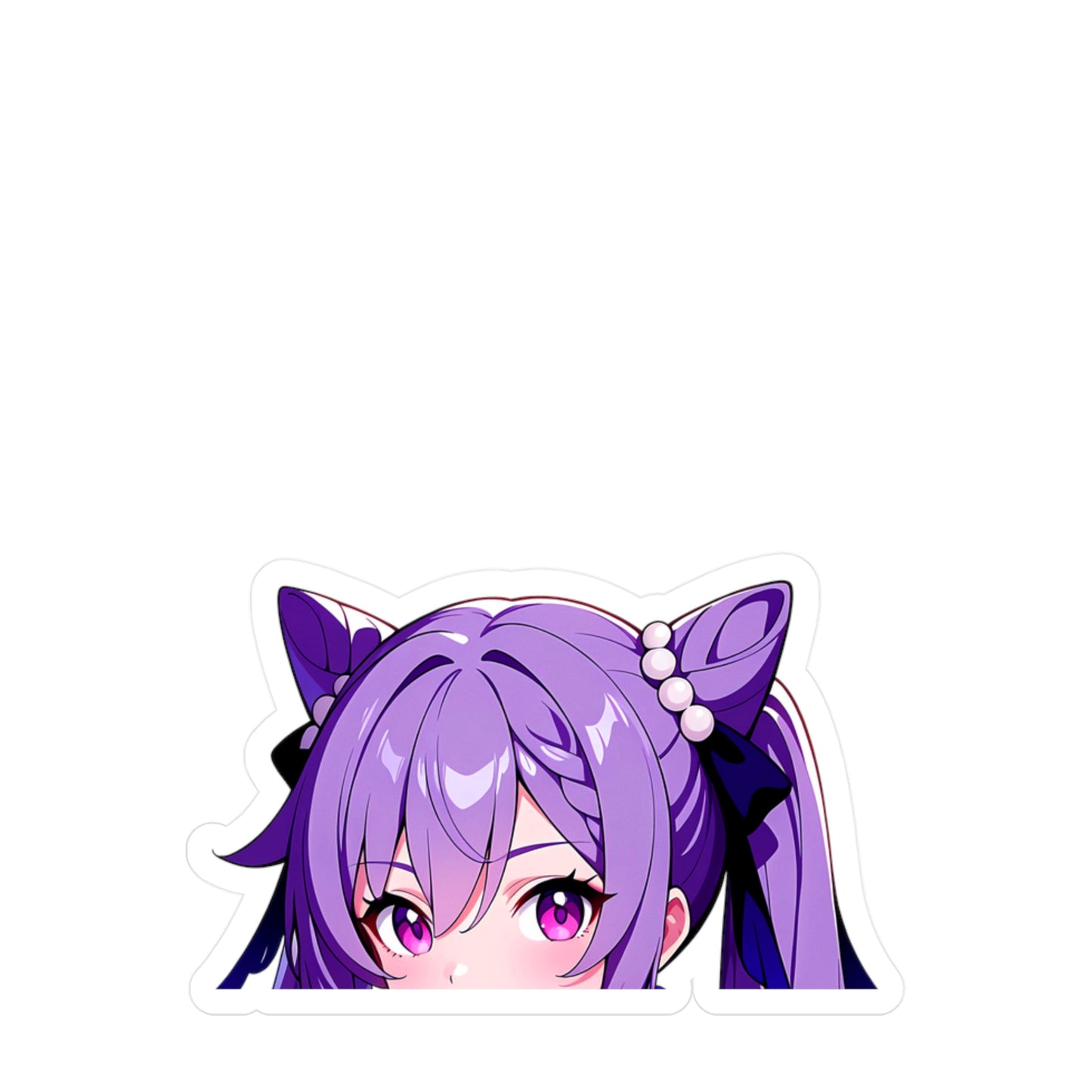 Keqing004 - Genshin Impact Peeker - Kiss-Cut Vinyl Decals