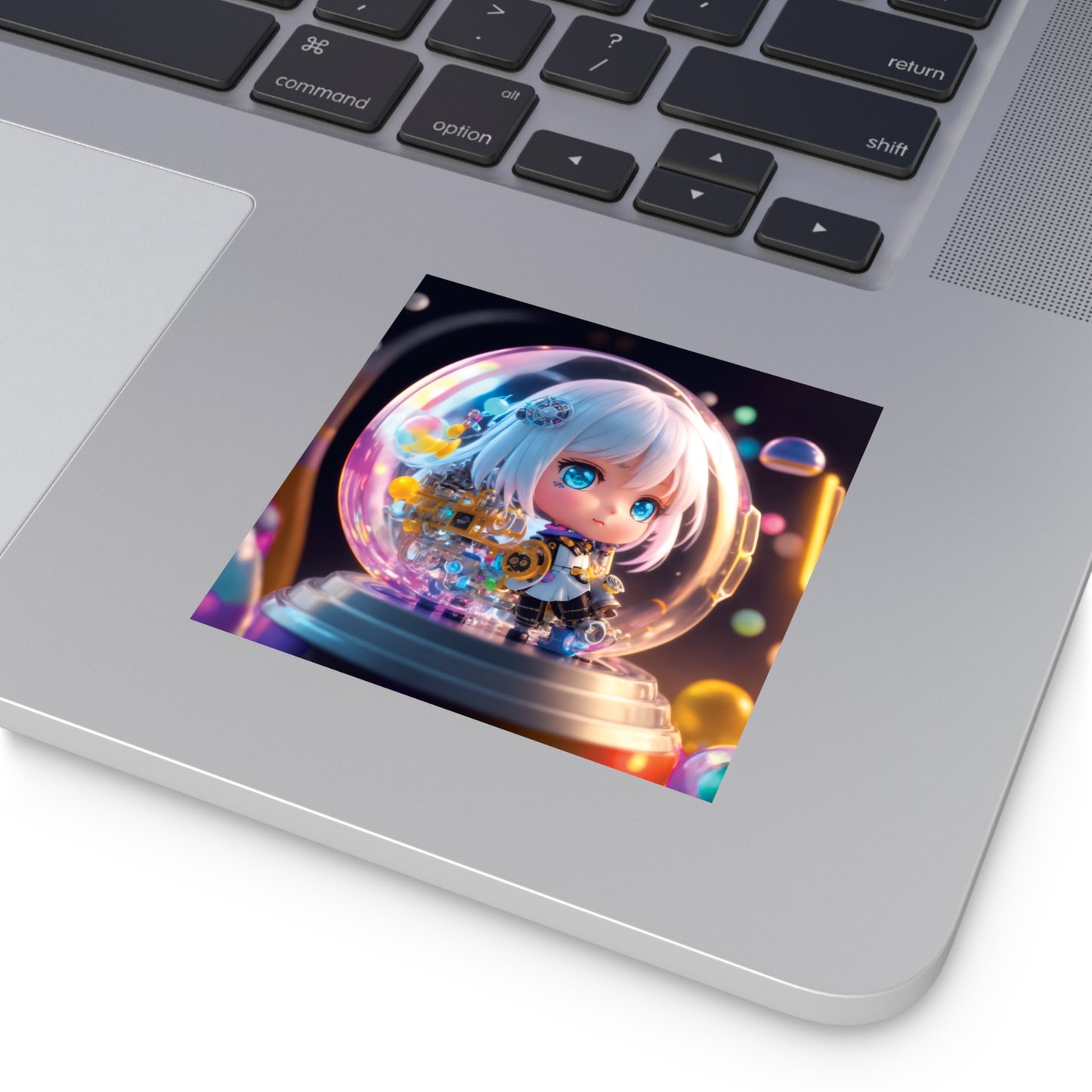 Kawaii Bubble008 - Square Vinyl Stickers