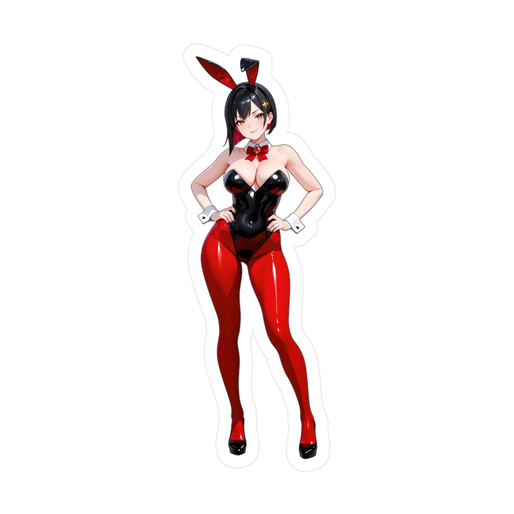 Bunny Girl-005  Vinyl Sticker - Kiss-Cut Vinyl Decals - AdehnoryGifts
