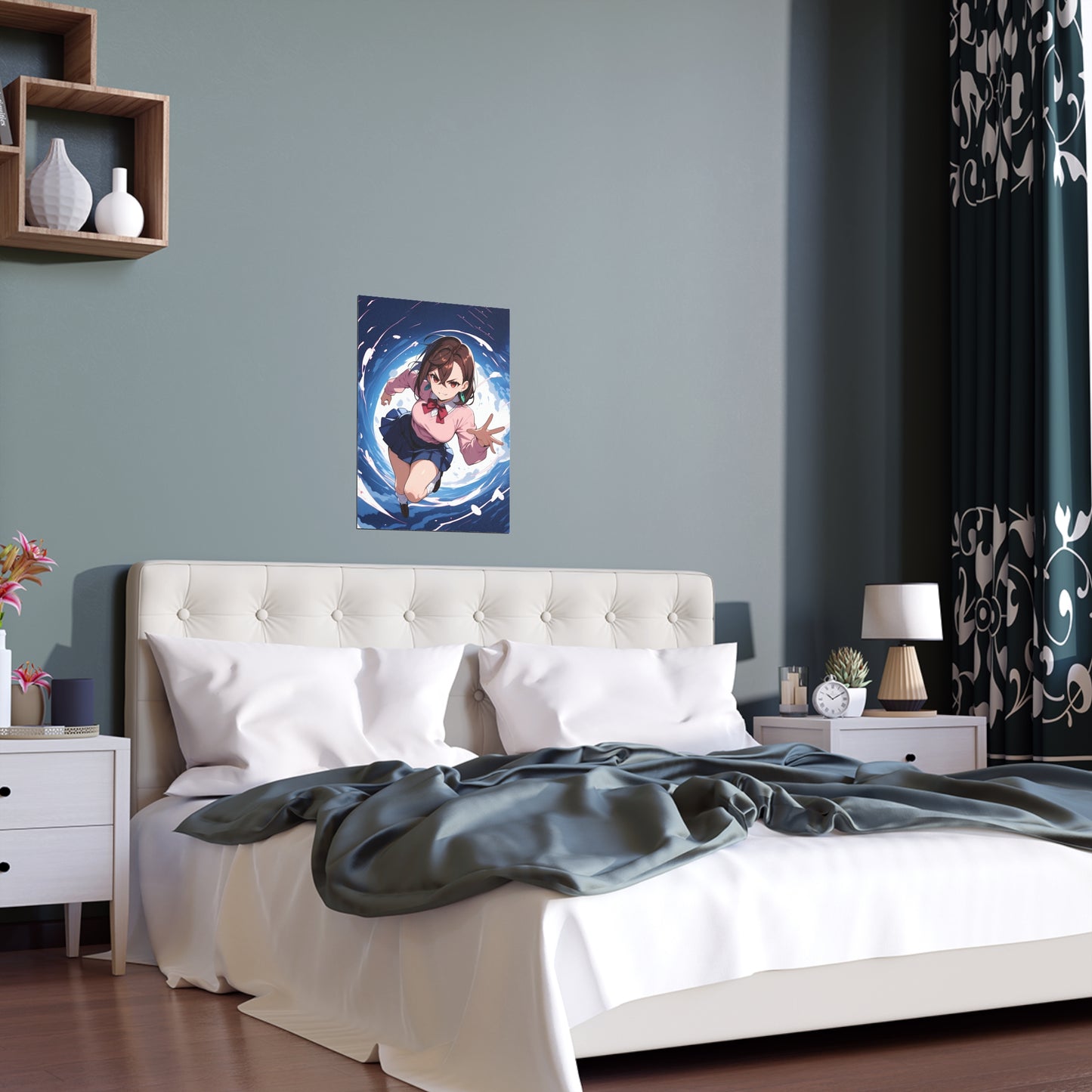 Momo Ayase - DanDaDan - Indoor and Outdoor Silk Posters