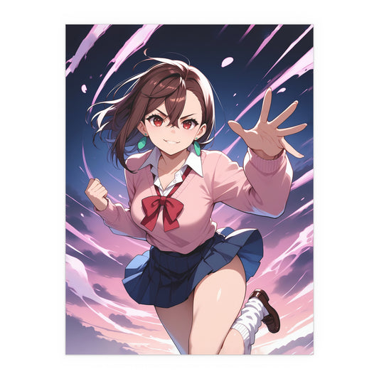 Momo Ayase - DanDaDan - Indoor and Outdoor Silk Posters