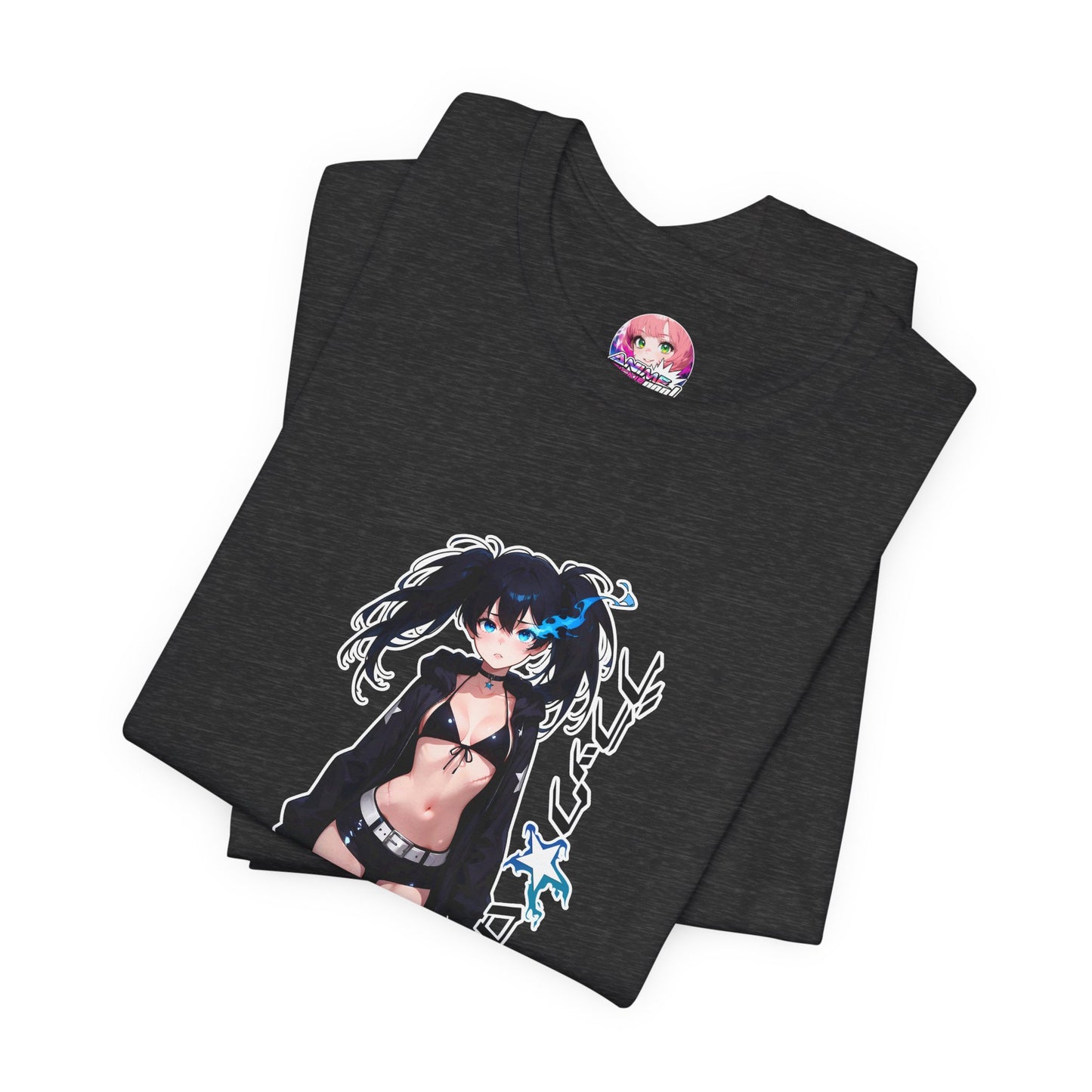 Black Rock Shooter001 T-Shirt – Black Rock Shooter Inspired Anime Graphic Tee
