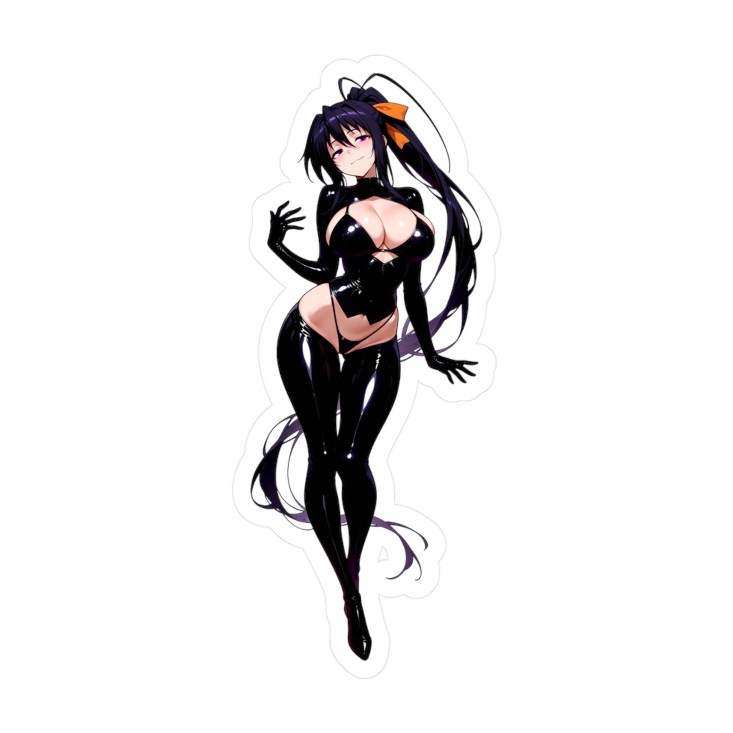 Akeno001b - Anime Waifu DieCut Stickers