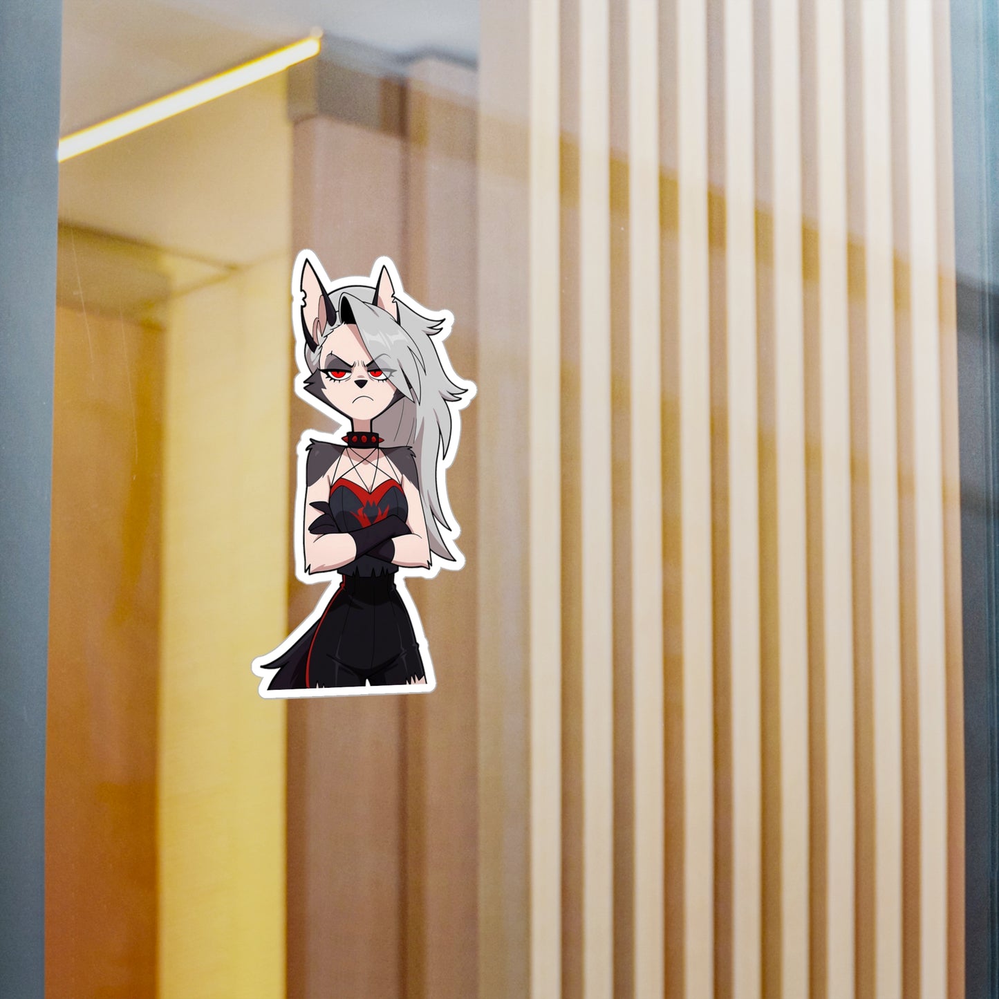 Chibi HellHound001 - Anime Waifu DieCut Stickers