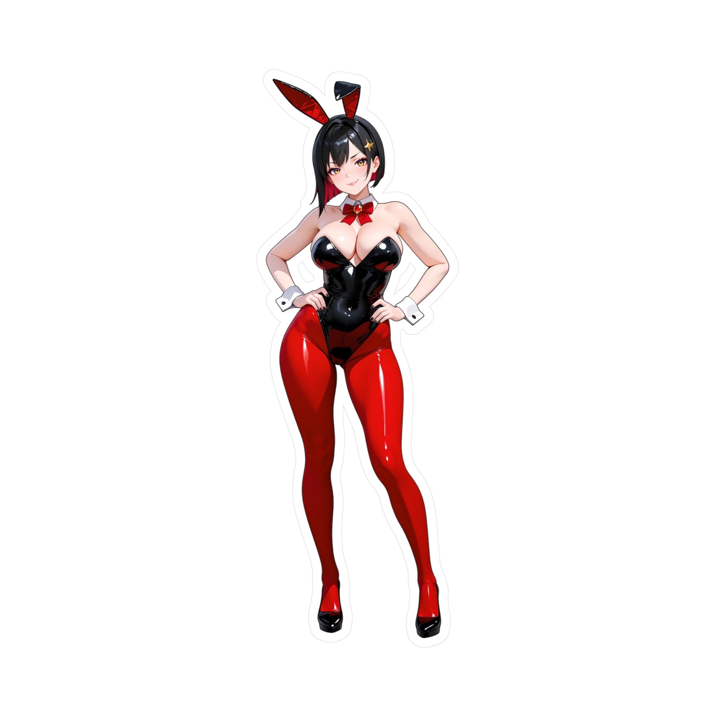Bunny Girl-005  Vinyl Sticker - Kiss-Cut Vinyl Decals - AdehnoryGifts