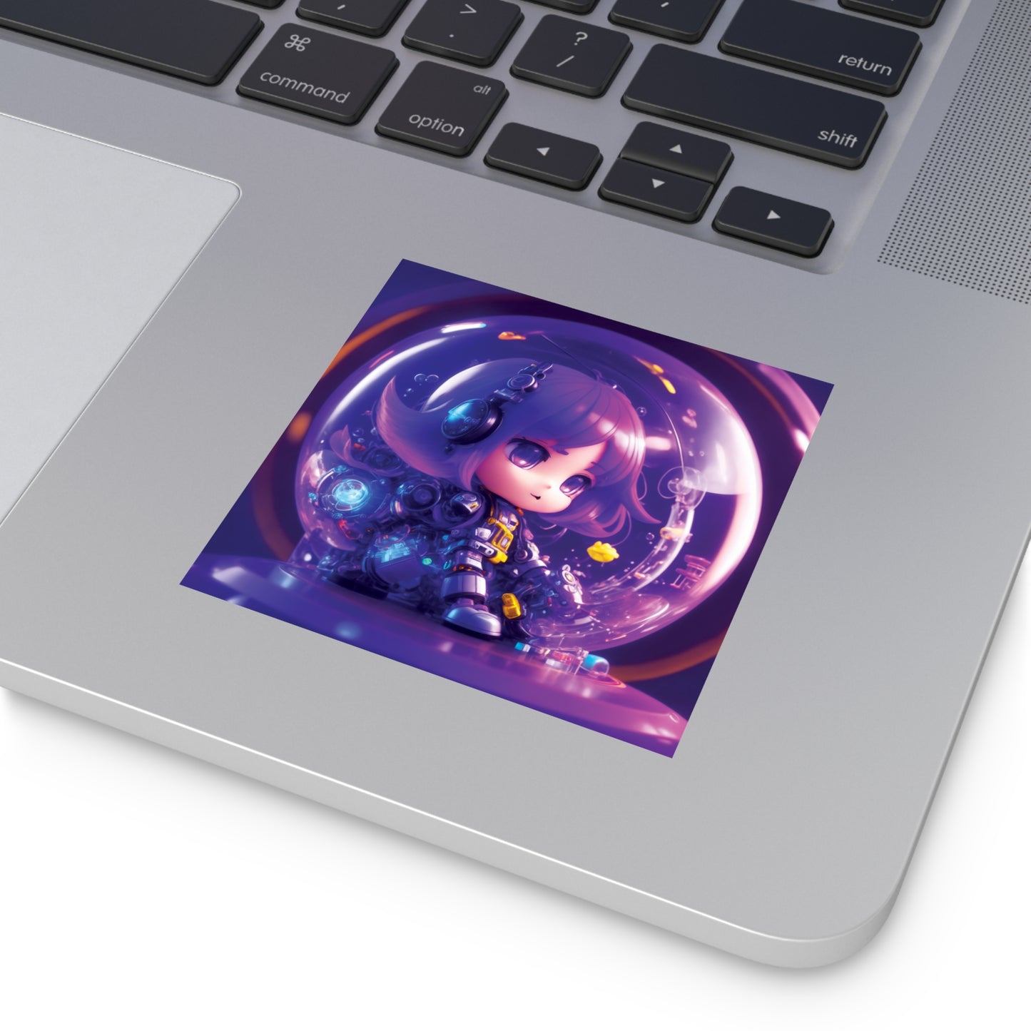 Kawaii Bubble001 - Square Vinyl Stickers