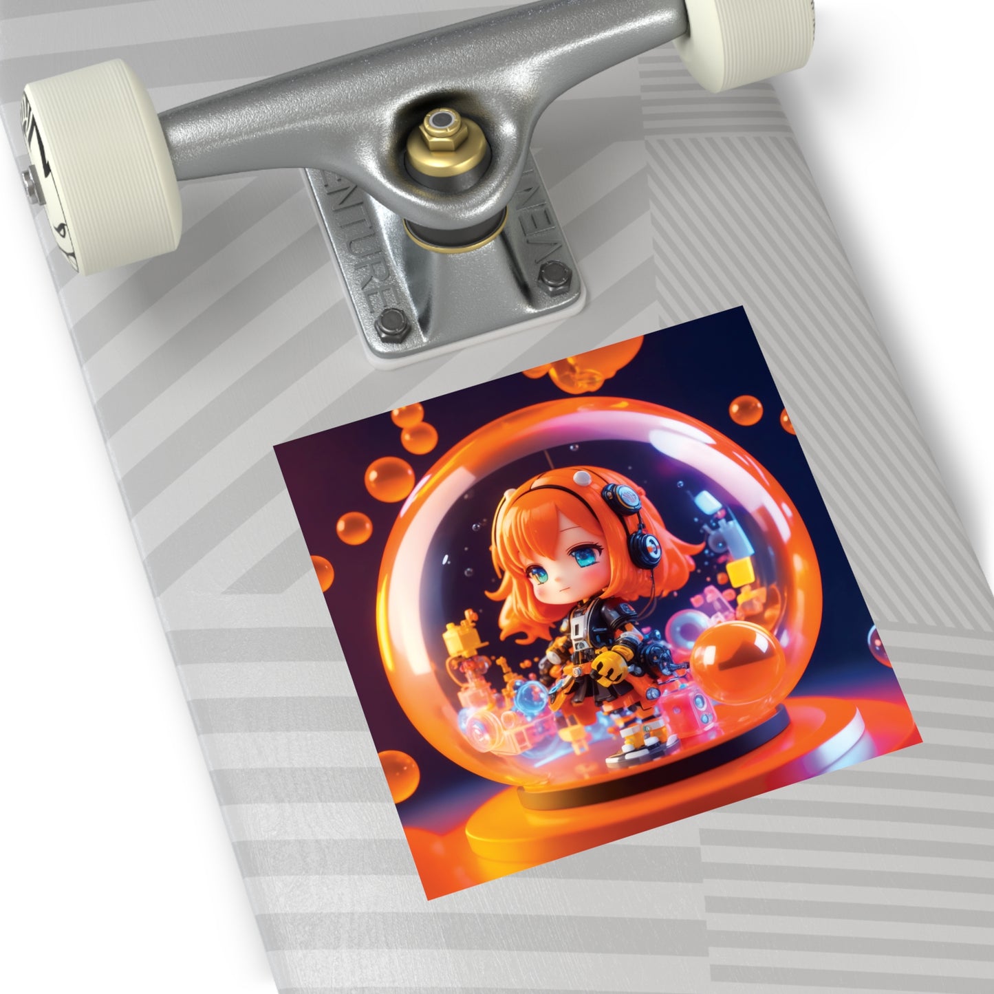 Kawaii Bubble016 - Square Vinyl Stickers