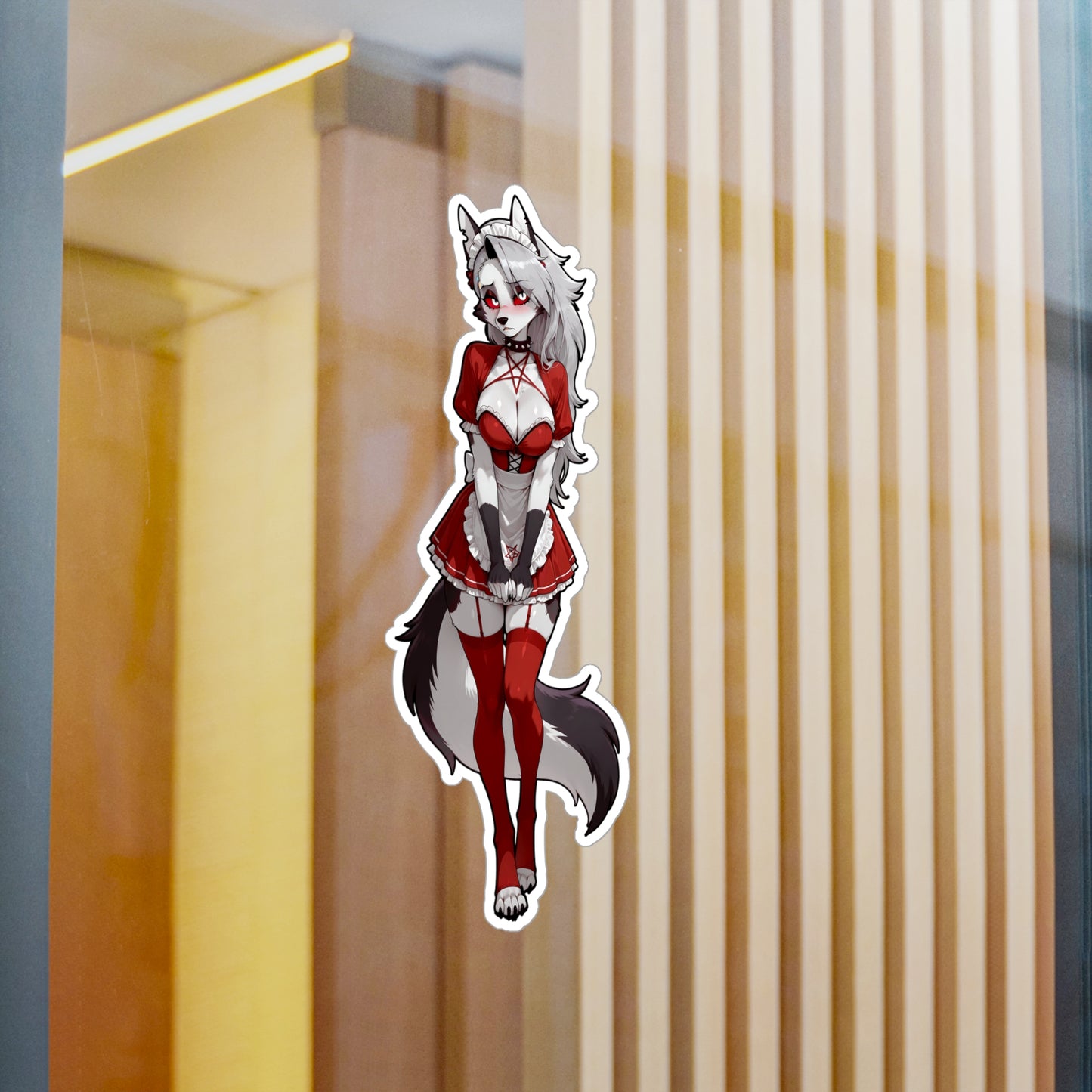 Loona HellHound Maid Waifu002 - XL Sticker