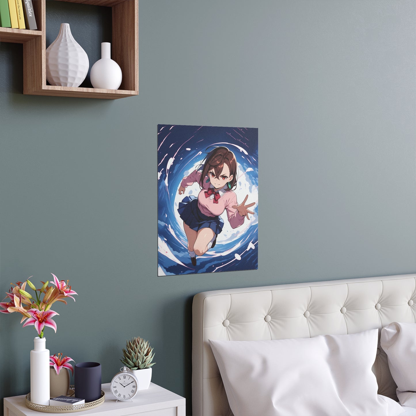 Momo Ayase - DanDaDan - Indoor and Outdoor Silk Posters