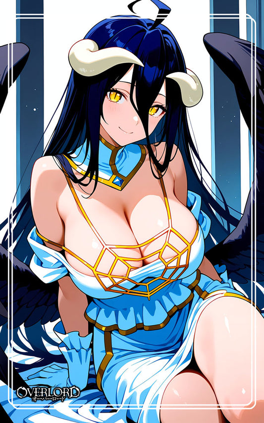 Albedo Wall Scroll001 – Overlord Anime Satin Fabric Poster