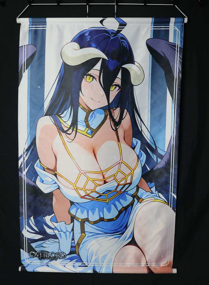 Albedo Wall Scroll001 – Overlord Anime Satin Fabric Poster